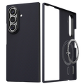 Black magnetic Thinborne Galaxy Z Fold 8 Wide Case two-piece split structure, outer camera cutout, inner built-in MagSafe metal ring, aramid fiber texture