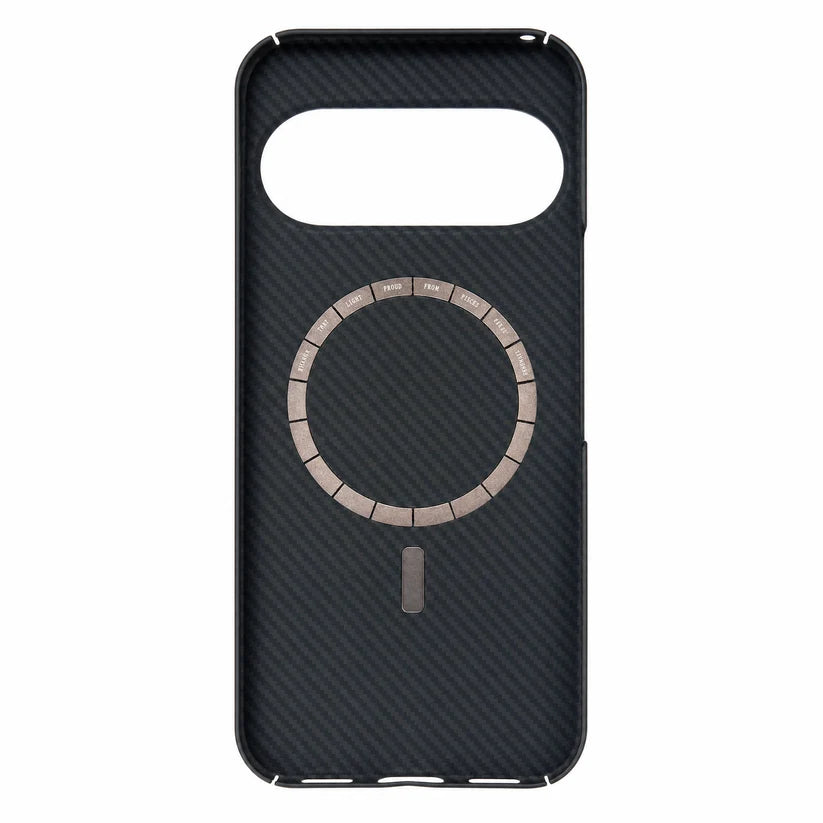 Inner lining of Pixel 11 Case with built-in magnetic ring, MagSafe compatible carbon fiber aramid fiber case supporting wireless charging