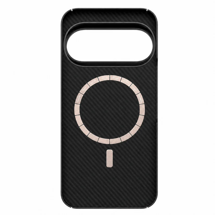 Magnetic Pixel 11 Pro  Case inner back, carbon fiber aramid fiber phone case with built-in MagSafe compatible magnet ring, wireless charging friendly slim protective shell for Google Pixel 11 Pro 
