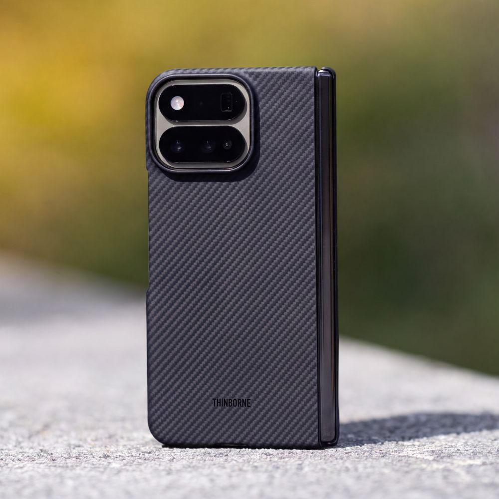 Pixel 11 Pro Fold Case - Unbelievably Thin | Aramid Fiber | Magnetic - Black
