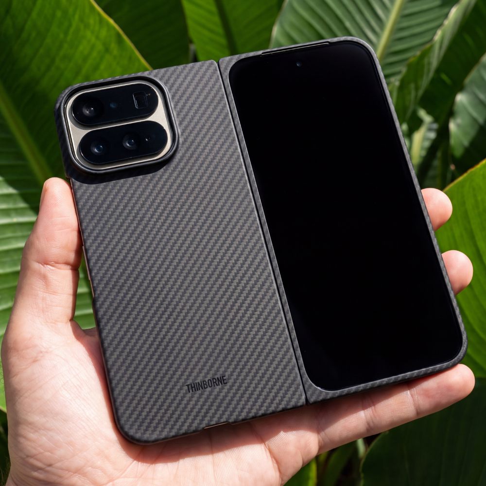 Pixel 11 Pro Fold Case - Unbelievably Thin | Aramid Fiber | Magnetic - Black