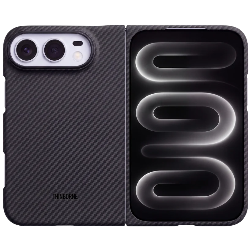 iPhone Duo Case, two-piece slim matte polycarbonate protective cover, built-in MagSafe magnets, anti-drop anti-scratch for Apple iPhone Duo foldable phone