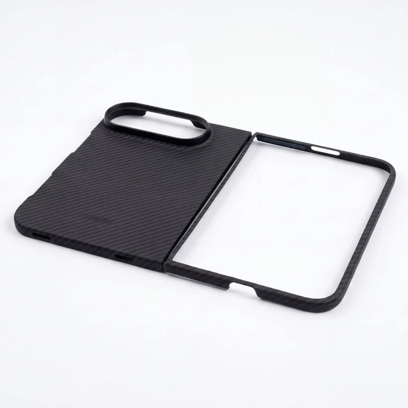 Thinborne iPhone Duo Foldable Case, aramid fiber split hard cover, separated phone case studio shot