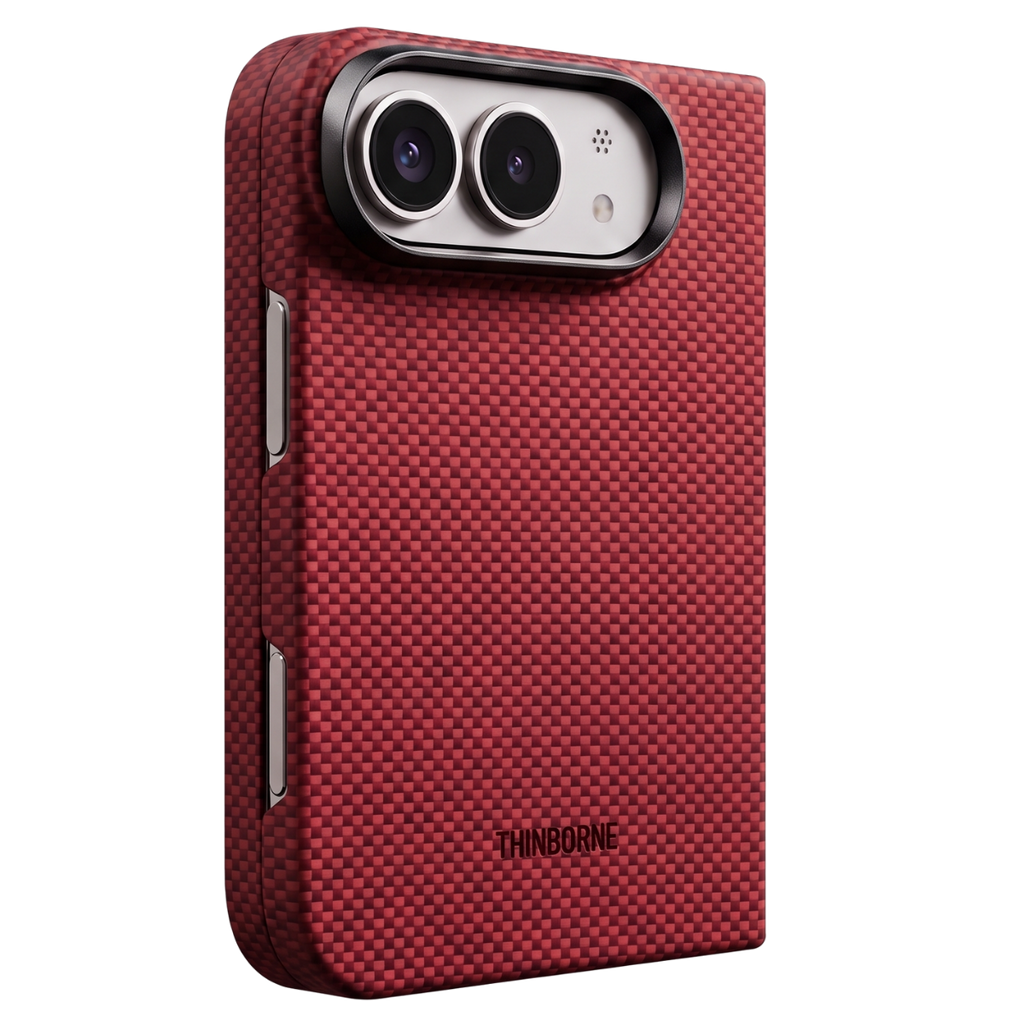 iPhone Duo Case - Super Thin | Aramid Fiber | MagSafe - Crimson ...