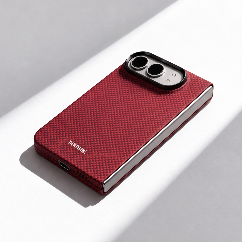 iPhone Duo Case - Super Thin | Aramid Fiber | MagSafe - Crimson ...