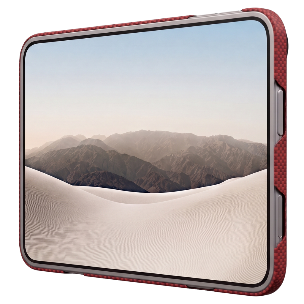 iPhone Duo Case - Super Thin | Aramid Fiber | MagSafe - Crimson ...