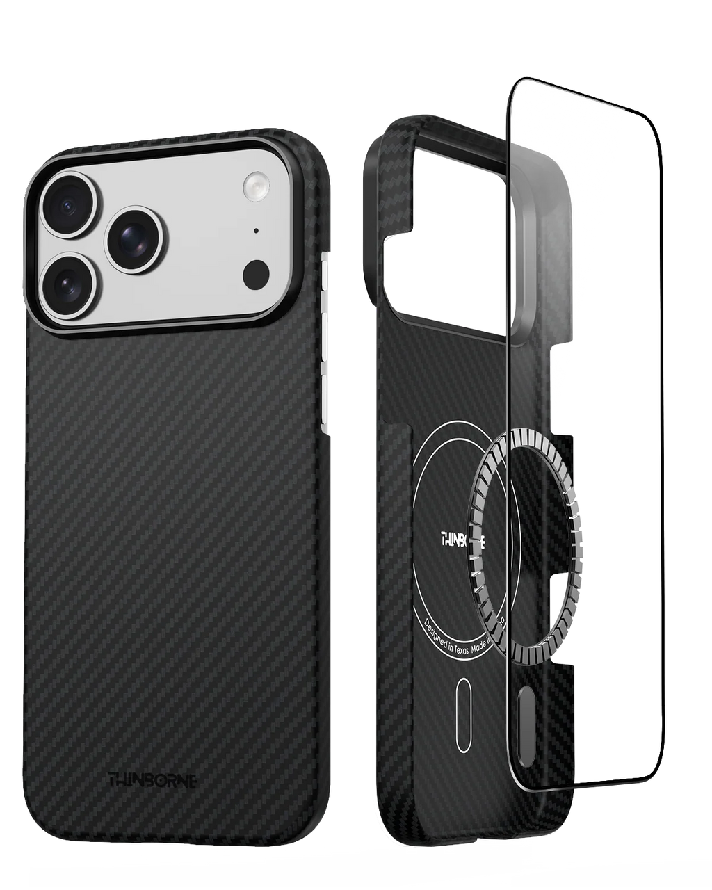 Thinborne iPhone 18 Pro Aramid Fiber Case, MagSafe Ultra Slim Protective Cover