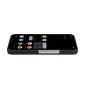 Black aramid fiber slim case for Google Pixel 11, side profile view on phone