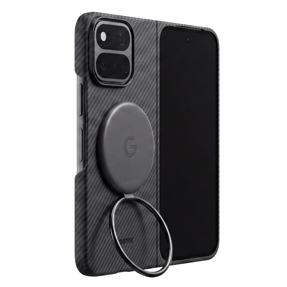 Pixel 11 Pro Fold Case - Unbelievably Thin | Aramid Fiber | Magnetic - Black